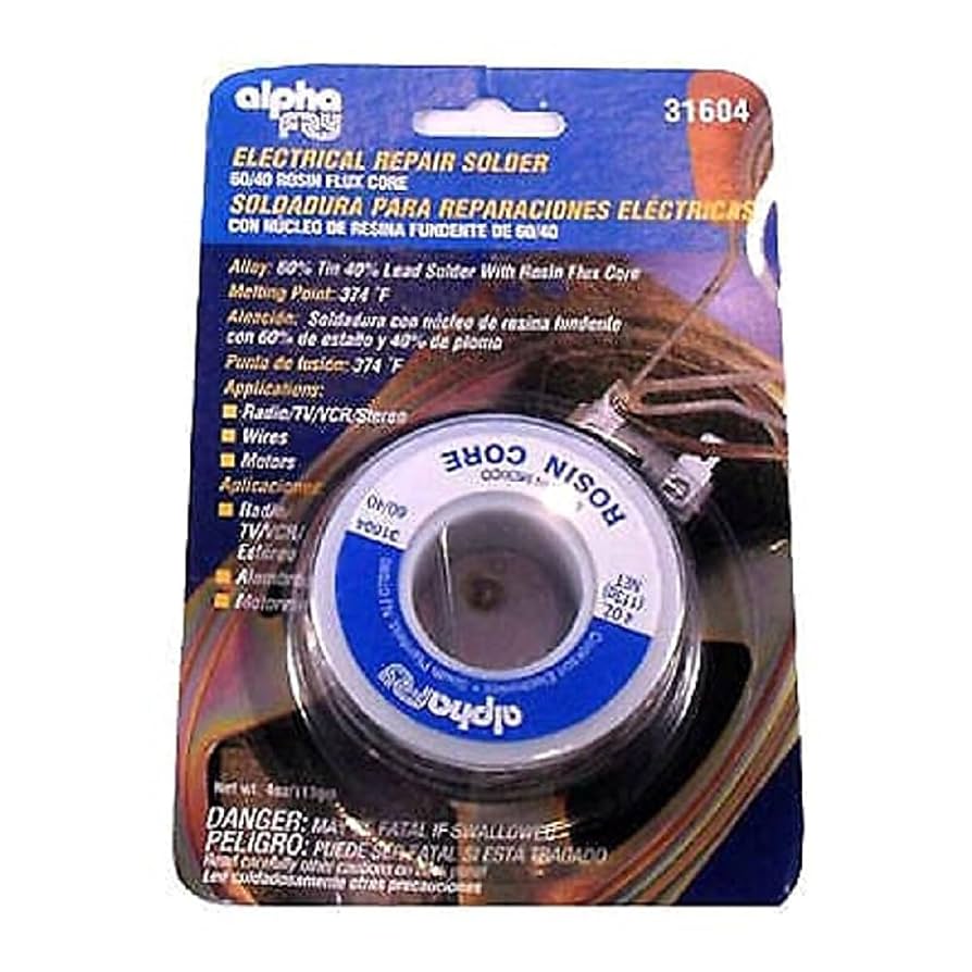SRA　60×40×40 Alpha Fry AM31604 60/40 Electrical Rosin Core Solder